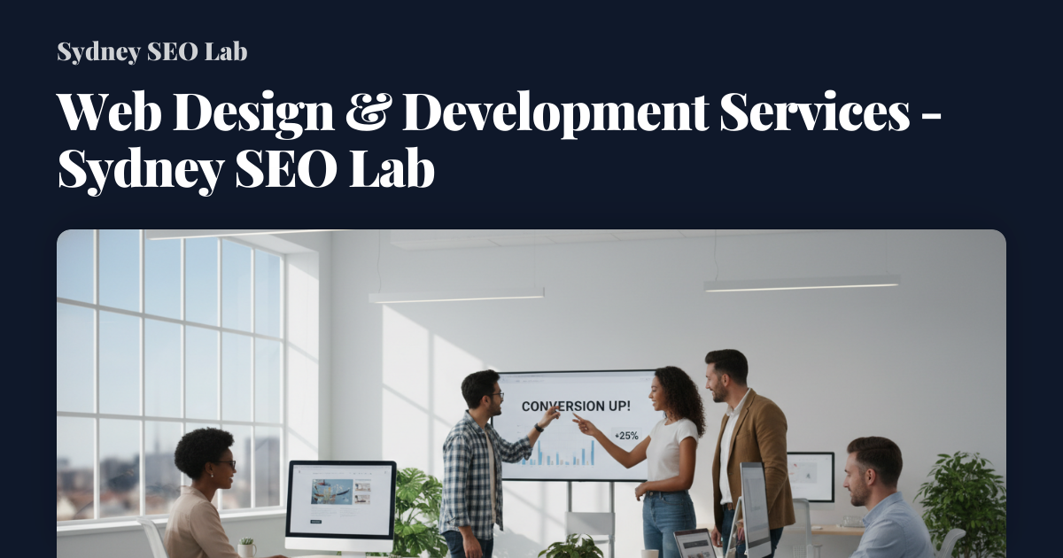 Web Design & Development Services - Sydney SEO Lab